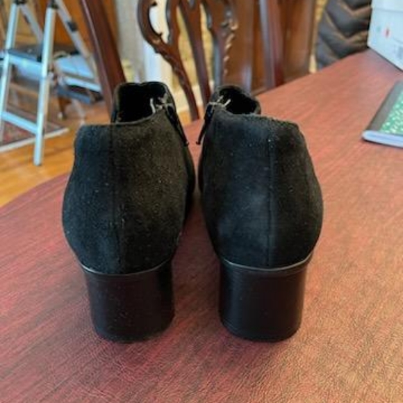 Munro Womens Sable Black Open Toe Booties Size 8.5 M - Picture 3 of 9